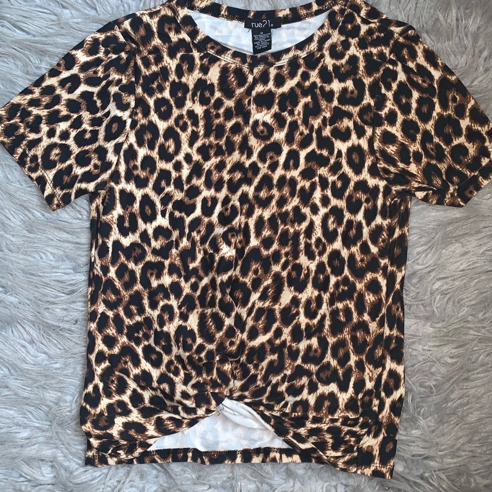 cheetah print top